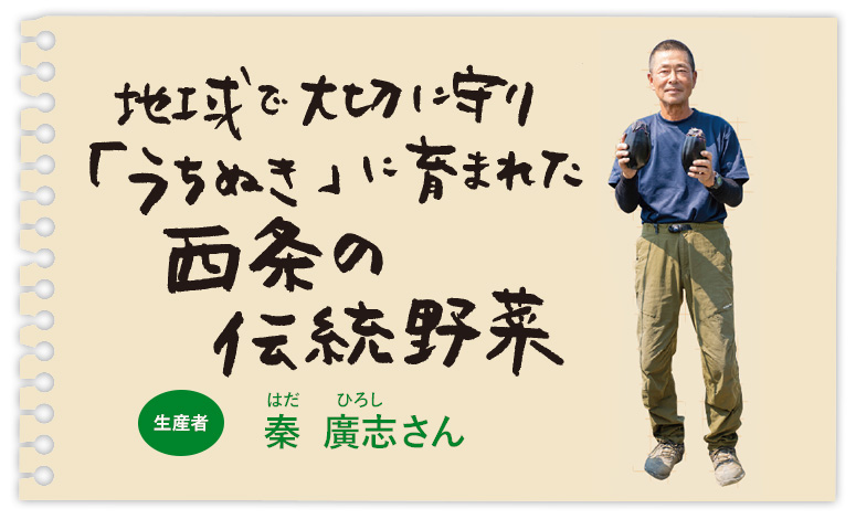 地域で大切に守り「うちぬき」に育まれた西条の伝統野菜