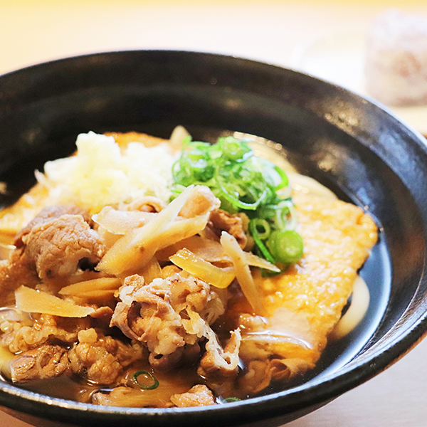 肉きつねうどん＆おむすび