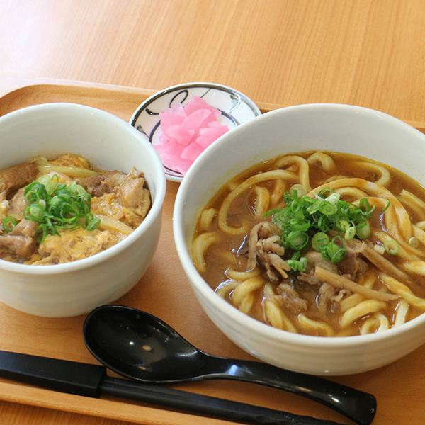 カレーうどんとミニ親子丼セット