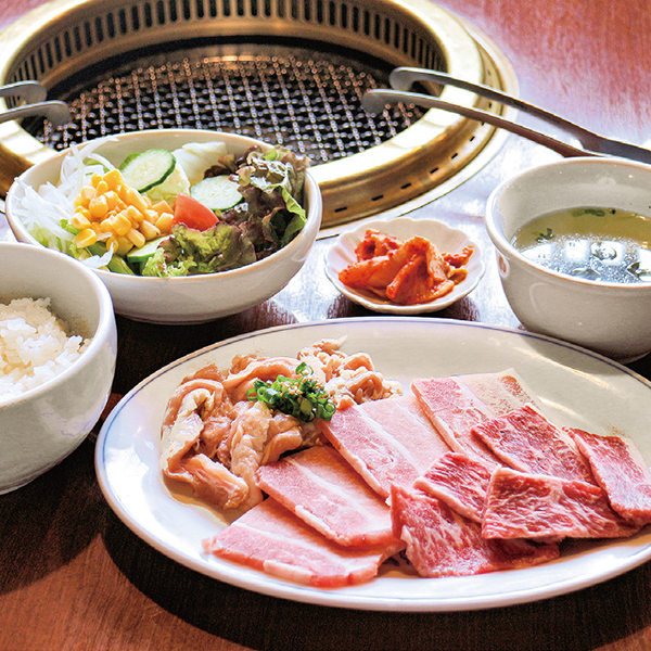 三種カルビ定食