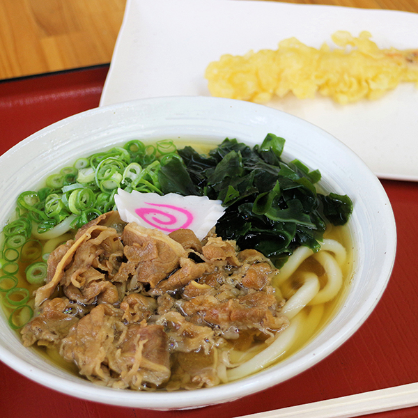 肉うどん+お好きなトッピング1個