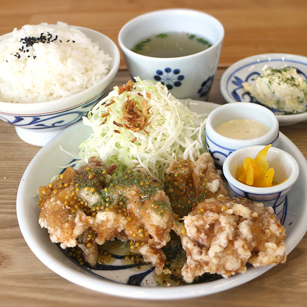ハニーマスタード唐揚げ定食