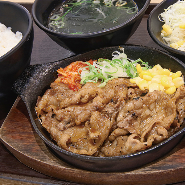 牛カルビ定食(中)