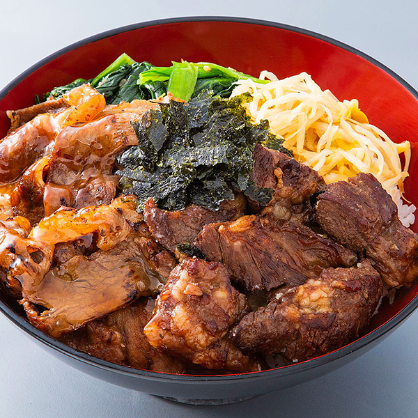 2種盛り牛カルビ丼チヂミセット