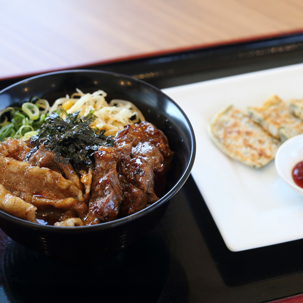 2種盛り牛カルビ丼チヂミセット