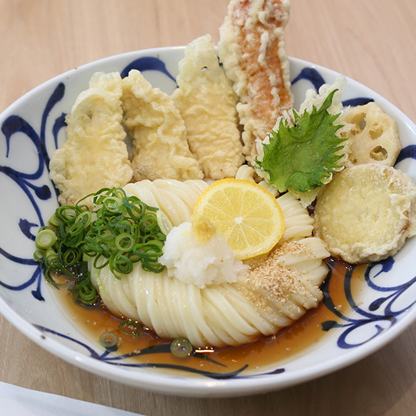 とり天ぶっかけうどん