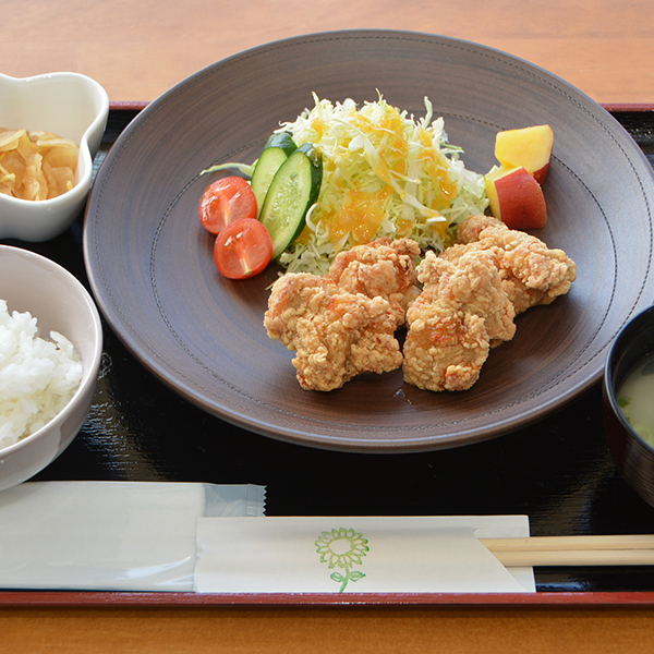 からあげ定食 orハンバーグ定食